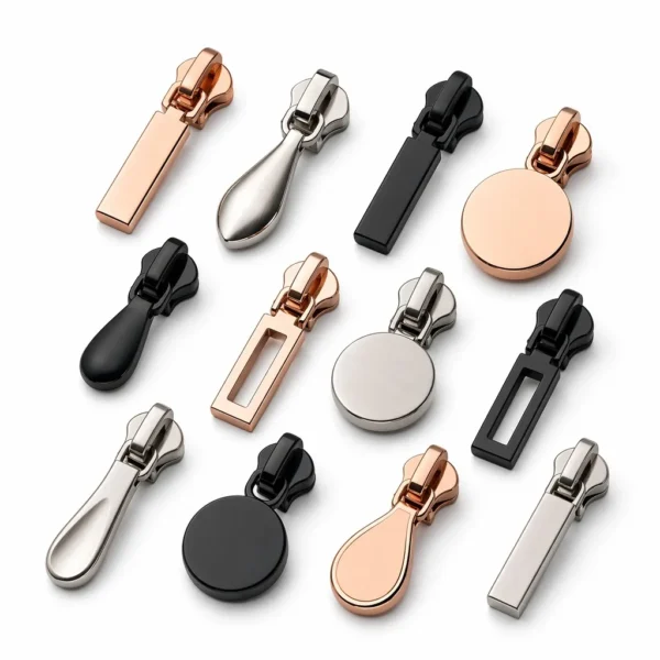 Decorative Luxury Zipper Slider & Puller Set