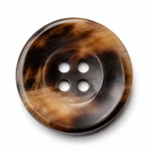 Artisanal Resin Ox Horn Toggle Button
