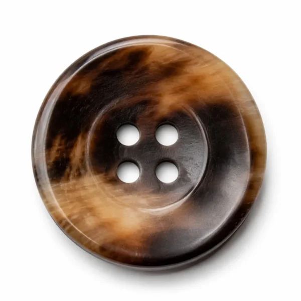 Artisanal Resin Ox Horn Toggle Button