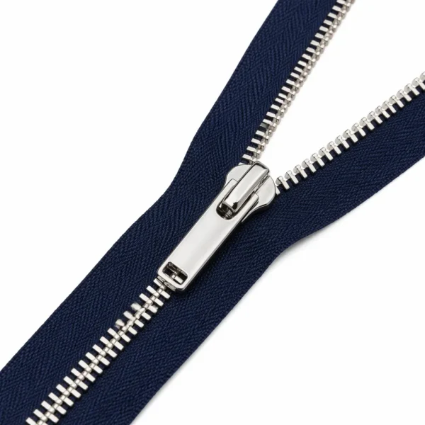Premium Polished Silver Metal Zipper #5