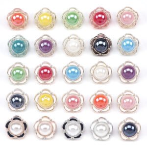 Acrylic Flower Buttons Colorful Buttons Shank Button for Women's & Kids' Garment Decoration