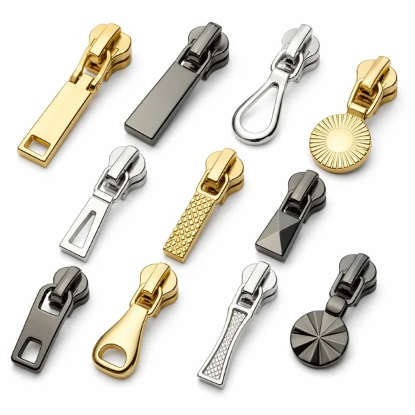 Professional Zinc Alloy Zipper Slider & Puller Set