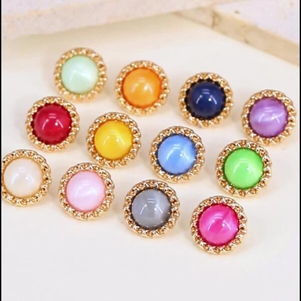 Chic High-end Metal Button Shirt Buttons