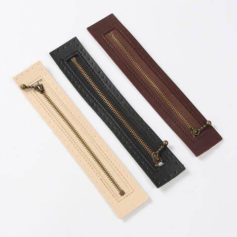 Leather Frame Zipper for Handbags