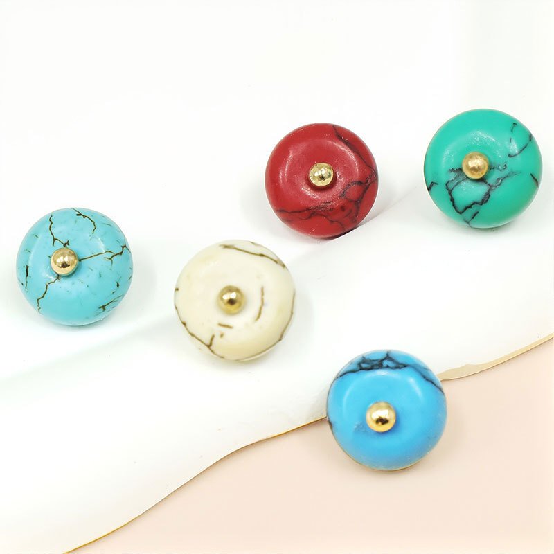 Guofeng Jade Button High-end Genuine Natural Rock Button