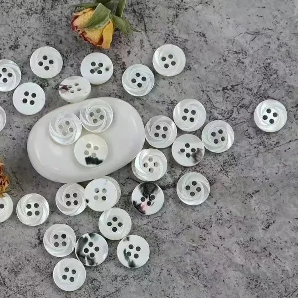 Natural Mother of Pearl Troca Shell Button