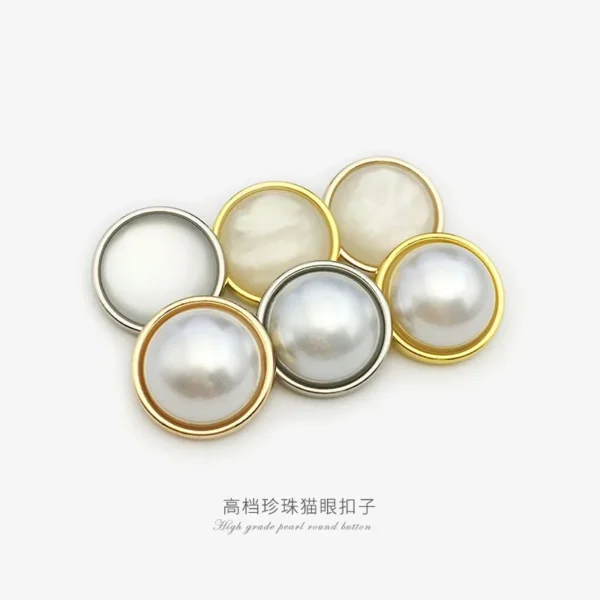 Vintage Engraved Zinc Alloy Shank Button