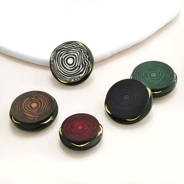 High-end Minimalist Tree-grain Annual Ring Resin Button