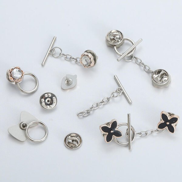 Hot Sale Detachable Plastic Modesty Button OT Buckle Anti-exposure Button for Women Clothing