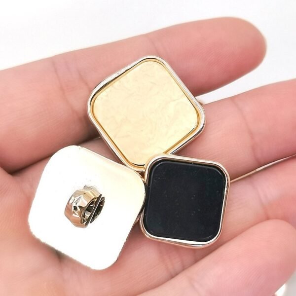 Square Marble-patterned Plastic Buttons