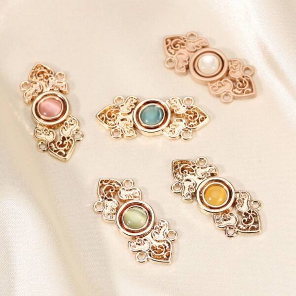 Wholesale Fashion Snap Button Chinese Style Metal Buttons Cheongsam Zinc Alloy Buttons Clothes Decoration Garment Accessories