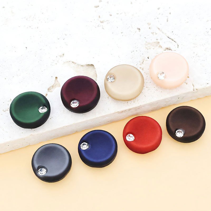 Wholesale Resin Decorative Buttons Multi-color Rhinestone Button for Garment Accessories